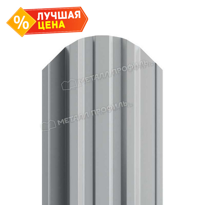 Штакетник Металл Профиль TRAPEZE-O 0,5 NormanMP RAL7004 Серый